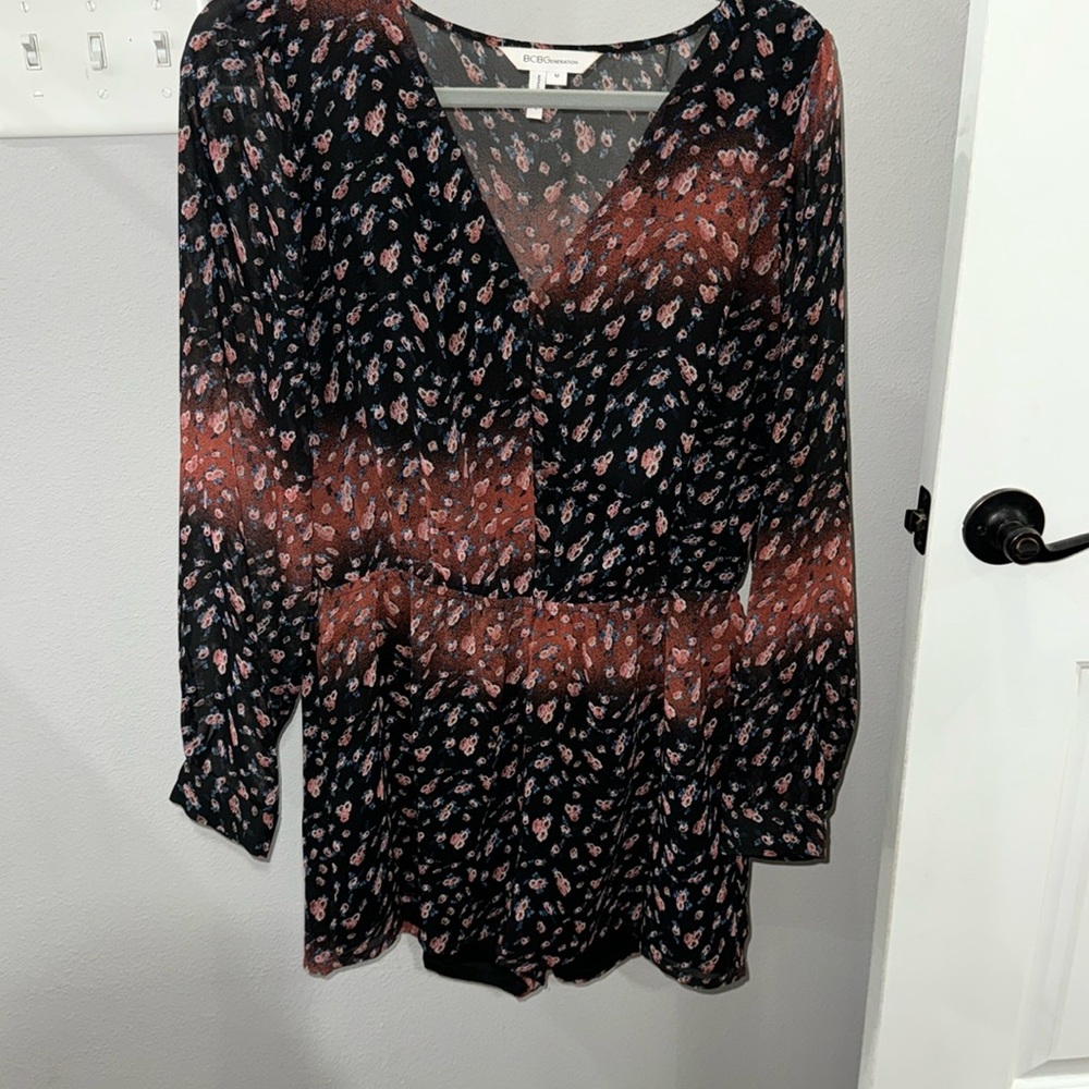BCBGeneration Floral Romper.